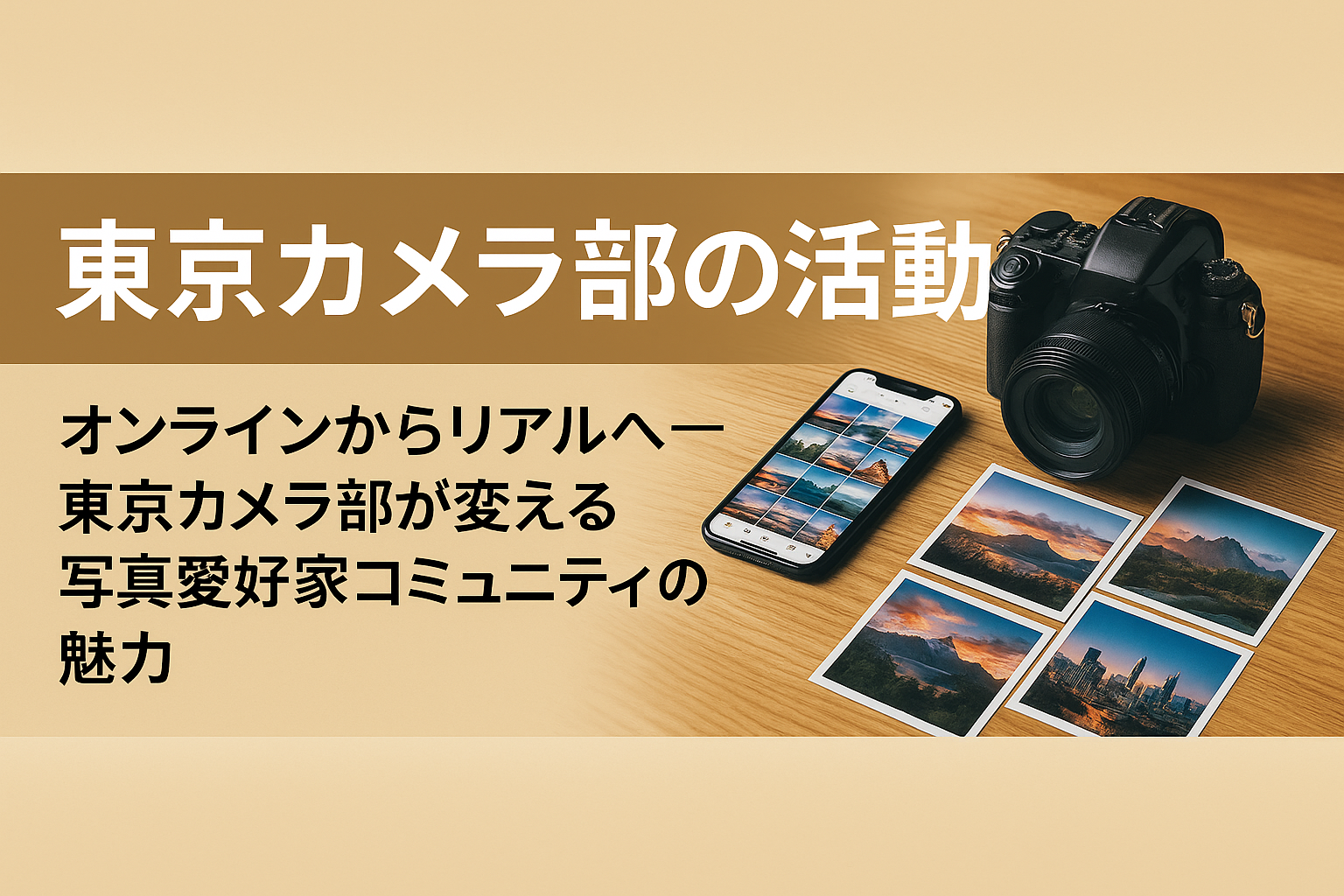 【東京カメラ部の活動】オンラインからリアルへ─東京カメラ部が変える写真愛好家コミュニティの魅力