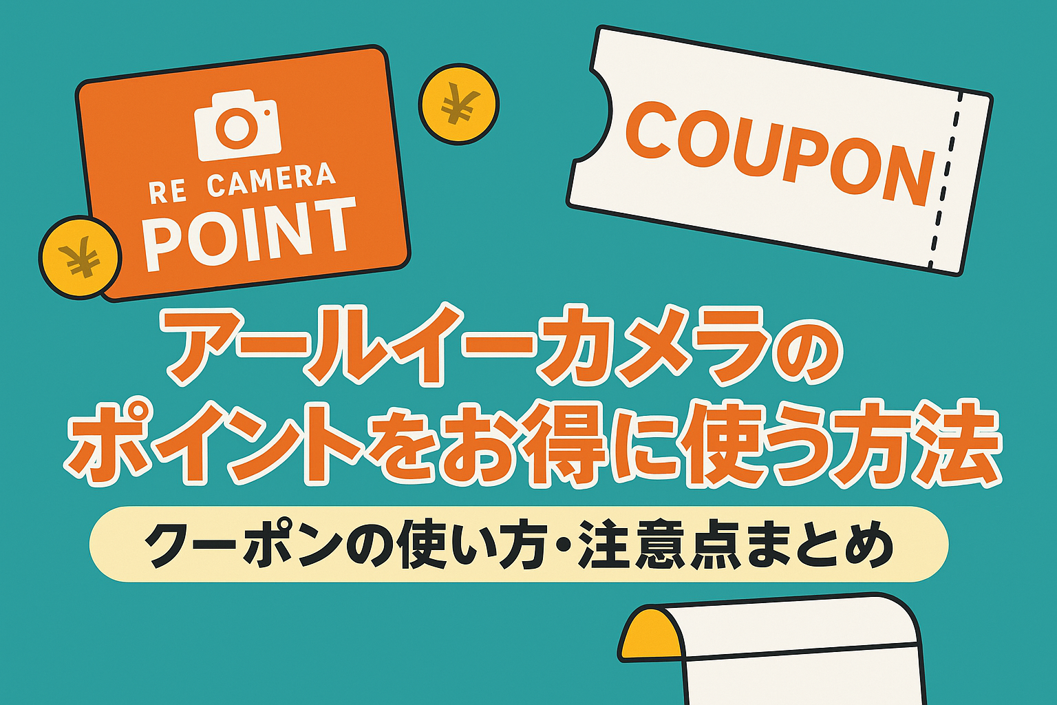 「アールイーカメラのポイントをお得に使う方法｜クーポンの使い方・注意点まとめ」
