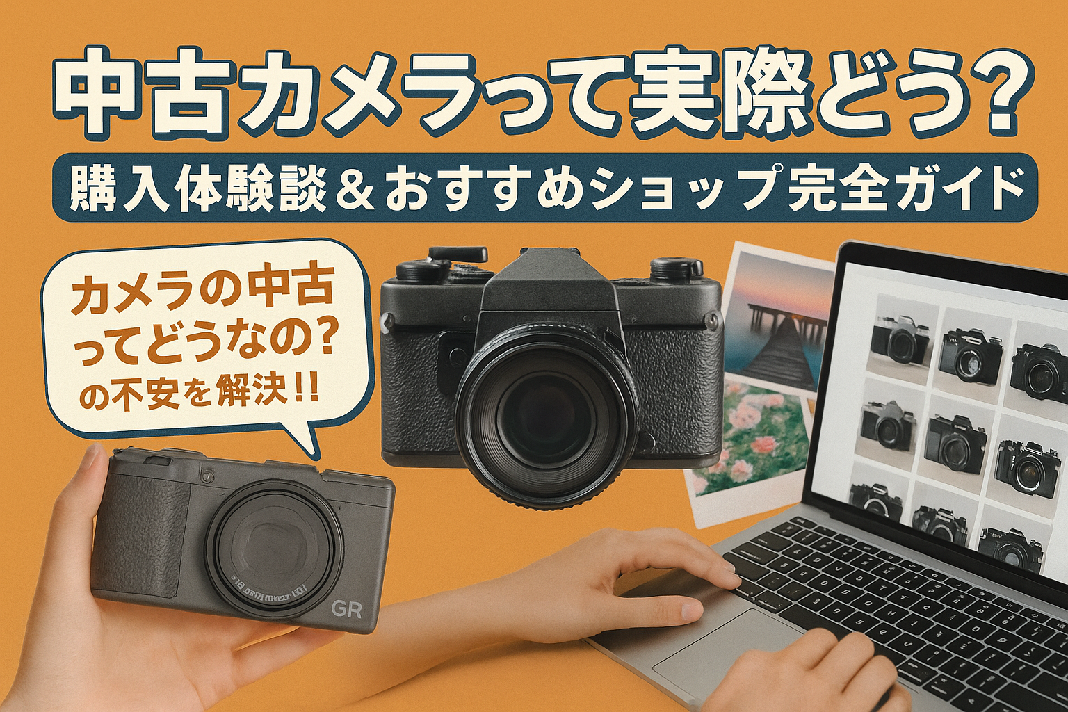 中古カメラって実際どう？購入体験談＆おすすめショップ完全ガイド 「カメラの中古ってどうなの？」の不安を解決!!